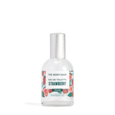 The Body Shop Strawberry Eau de Toilette bottle ready for daily fruity fragrance.