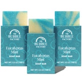 The Bubble Factory eucalyptus mint bar delivers a refreshing shower experience.