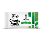 The Cheeky Panda face wipes bulk pack front view for easy makeup removal on the go.