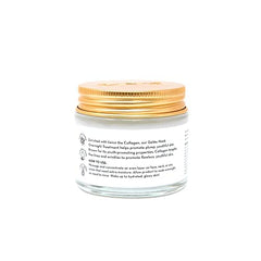 The Crème Shop gel texture swirl showing silky, hydrated skin feel.