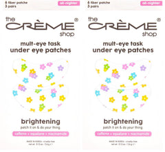The Crème Shop Mult-Eye Task Under Eye Patches brighten dark circles with vitamin C and hyaluronic acid.
