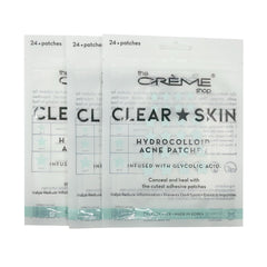 The Crème Shop star shape patch on skin provides discreet blemish coverage.