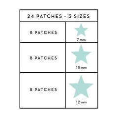 The Crème Shop star shape patch worn overnight for blemish care.