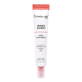 The Crème Shop What Acne? Spot Treatment bottle closeup for targeted blemish care