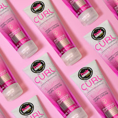 Dry-hair smoothing with Enhance & Perfect Curl Cream for sleek finish