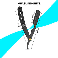 The Cut Factory all-metal straight razor body for durable, confident control