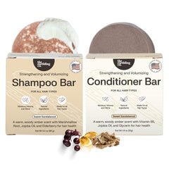 The Earthling Co Shampoo Bar Set packaging highlights eco-friendly materials for sustainable hair care.