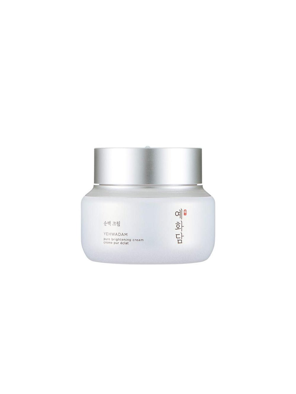 The Face Shop Yehwadam Pure Brightening Cream bottle close-up for radiant skin