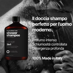 The Goodfellas' smile Savage bottle dispensing rich foam for a full-body, hair-washing experience.