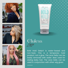 Baby hairs styled with The Hair Diagram Lace Gelly for natural finish