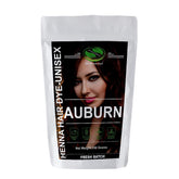 The Henna Guys auburn hair dye during application for even coverage