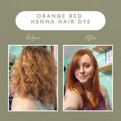 The Henna Guys natural paste ready for even application and gray coverage.