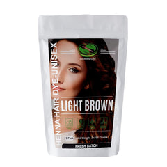The Henna Guys light brown henna pack for natural hair color and conditioning