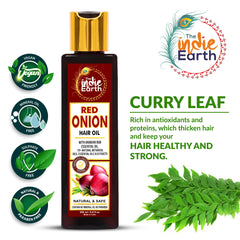 Label close-up shows 29+ natural herbs, plus argan and jojoba for overall hair health.