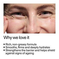 The INKEY List Bio-Active Ceramide Repairing jar front with creamy texture.