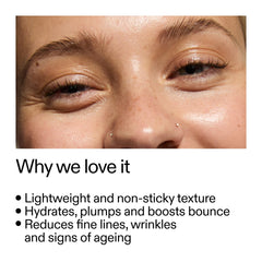 The INKEY List Collagen Peptide Serum pea-sized dose showcases easy AM or PM use for daily care.