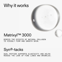 The INKEY List Collagen Peptide Serum texture closeup highlights a lightweight, hydrating gel.