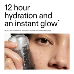 Apply The INKEY List Hydro-Surge Dewy Face Mist on the skin for instant glow