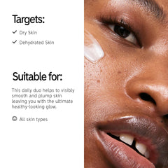 The INKEY List Omega Water Cream bottle highlights oil-free hydration for dewy skin.