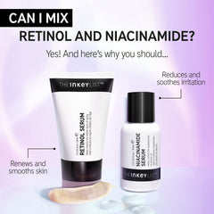 Pea-sized amount applied on face and neck during use with The INKEY List serum.