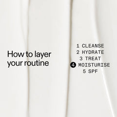 Applying The INKEY List moisturizer on the face during morning routine