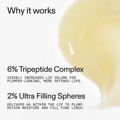 Clear balm on lips with natural sheen from The INKEY List
