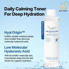 THE LAB BY BLANC DOUX Oligo Hyaluronic Toner pour closeup showing even distribution