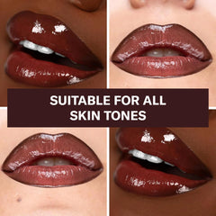 The Lip Bar Flyy Girl gloss doe-foot applicator demonstrates easy, precise application.