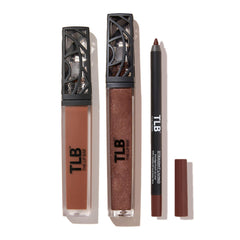 The Lip Bar vegan lip kit Straight Livin' lip liner close-up for precise definition.