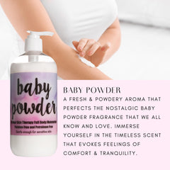 The Lotion Company bottle with pump dispenser delivering quick, non-greasy moisture.