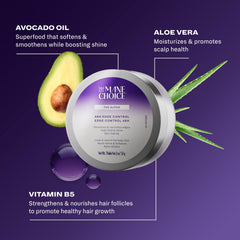 The Mane Choice Alpha 48H Edge Control edges smoothing on curls for sleek styles