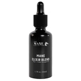 The Mane Solution The Mane Elixir Blend bottle on a clean surface for scalp nourishment