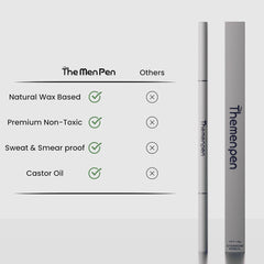 The Men Pen microblading eyebrow pen creates fuller, natural brows.