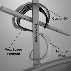 The Men Pen mustache-darkener adds definition for a clean facial frame.