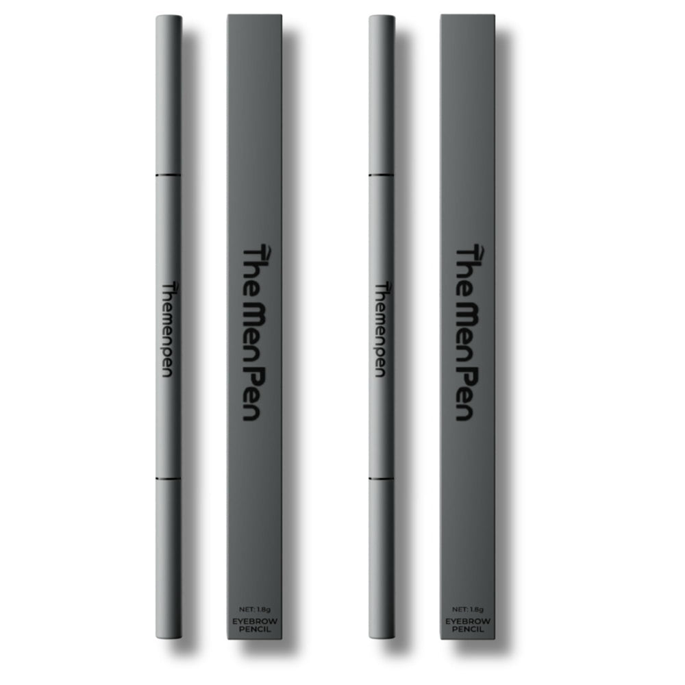 The Men Pen waterproof eyebrow pen showing smudge-proof brows for all-day definition.