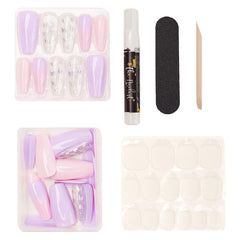 The Nailest Mariposa butterfly decal detail on press on nails for delicate style