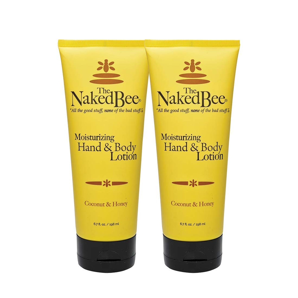 The Naked Bee coconut-honey lotion bottle for daily hydration.