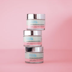 The Organic Pharmacy Rosehip Oil bottle, supporting skin cell renewal and radiance