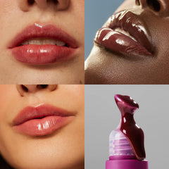 Close-up of The Outset Lip Oasis bottle with a glossy finish