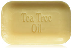 The Soap Works Tea Tree Oil Soap Bar cleanses and refreshes, suitable for shaving and hair cleaning.