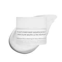 The Untamed Quiet Storm Deep Nourishing Balm jar close-up highlighting rich hydration.