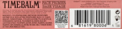 theBalm TimeBalm Face Primer vitamin-rich formula closeup with vitamins A, C, and E