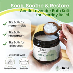 THENA Natural Wellness organic coconut oil drops hydrate skin during soak