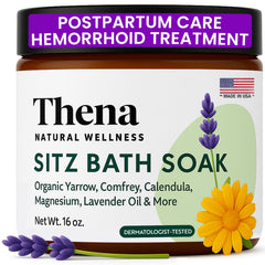 THENA Natural Wellness Sitz Bath packaging for easy postpartum care