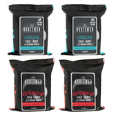 The Nobleman cooling wipes front package offers instant skin refreshment.