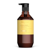 Theorie Monoi and Buriti Glossing Shampoo bottle with pump for deep hydration