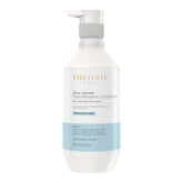 The Theorie Pure Ultra Gentle Conditioner bottle shown for fragrance-free daily conditioning.