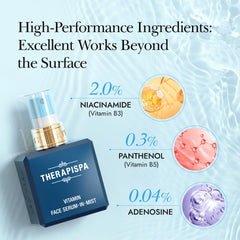 THERAPISPA Face Serum-In-Mist spray application for quick daily refresh.