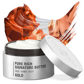 THERAPISPA Moisturizing Body Butter gold label close-up signals premium hydration.