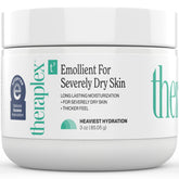 Theraplex Emollient Cream bottle close-up delivering long-lasting hydration